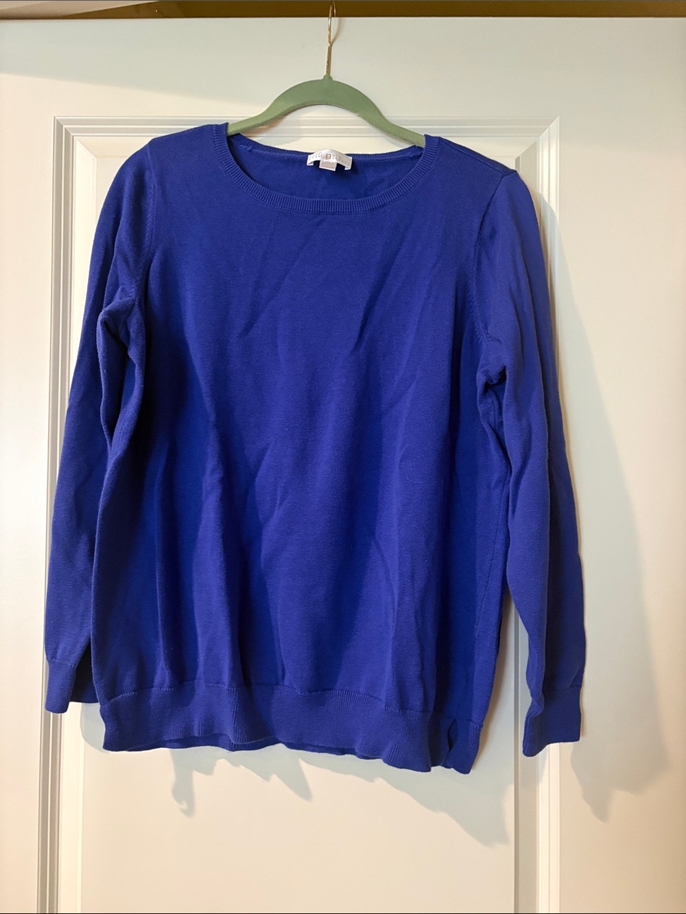 Belle by Kim Gravel Scoop Neck Sweater - Royal Blue